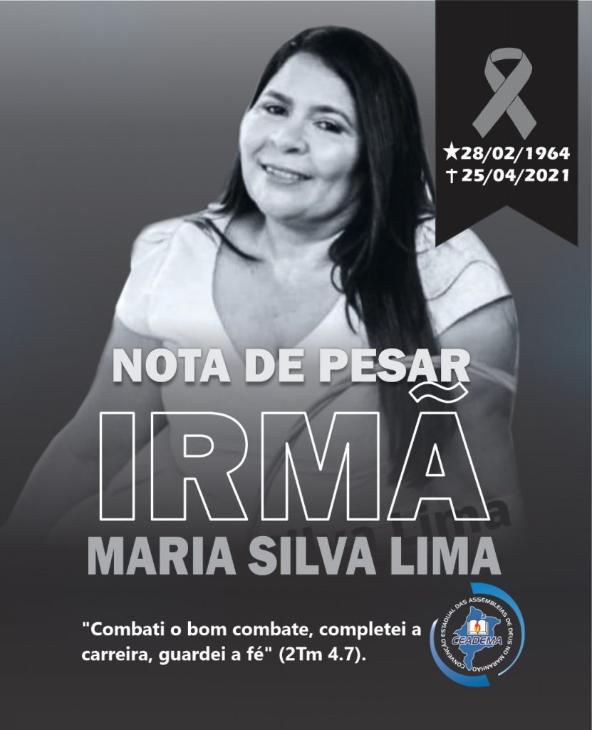 Nota de Pesar_Pr Maria Silva Lima